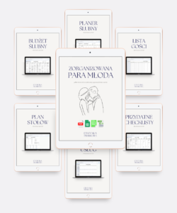 Zorganizowana Para Młoda - planer, budżet, lista gości, porównanie usług [pakiet szablonów]