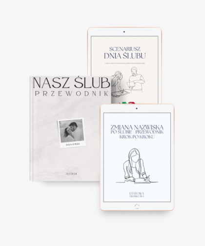 Pakiet: Zmiana nazwiska + Scenariusz Dnia Ślubu + Nasz Ślub